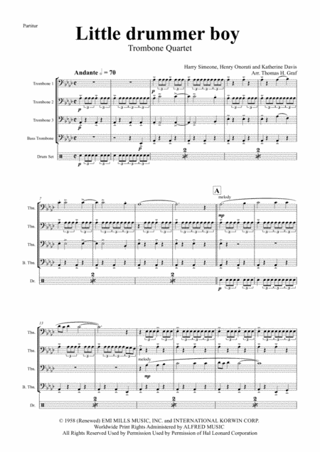 The Little Drummer Boy (arr. Thomas H. Graf)