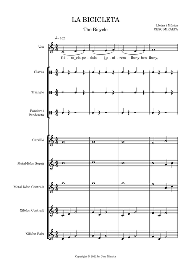 LA BICICLETA Orff