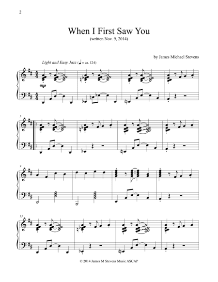 When I First Saw You