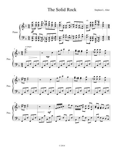 The Solid Rock (arr. Stephen L. Aber)