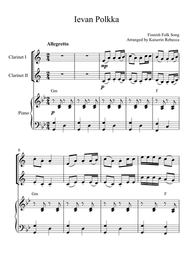 Ievan Polkka (arr. Kaiserin Rebecca)