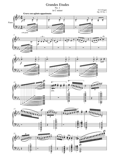 Grandes Etude in C minor Op. 55 No. 1