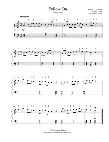 Follow On - for easy piano (arr. Samuel Stokes)