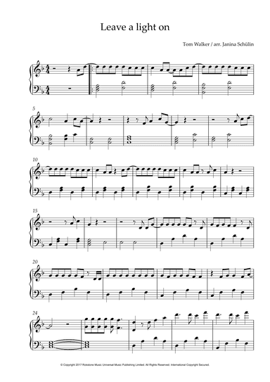 Leave A Light On (arr. Janina Schülin)