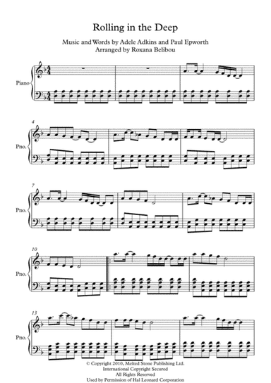 Rolling In The Deep (arr. Roxana Belibou)