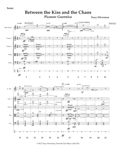 Picasso: Guernica - String Quartet plus 6-String Violin