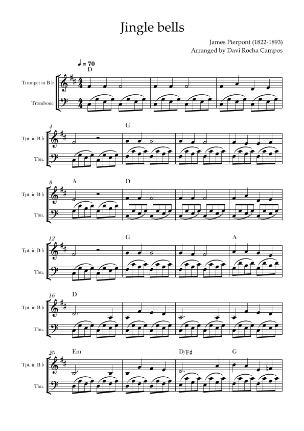 Jingle bells (arr. Davi Rocha Campos)