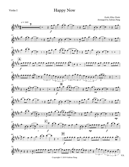 Happy Now (arr. Adrian Pang)