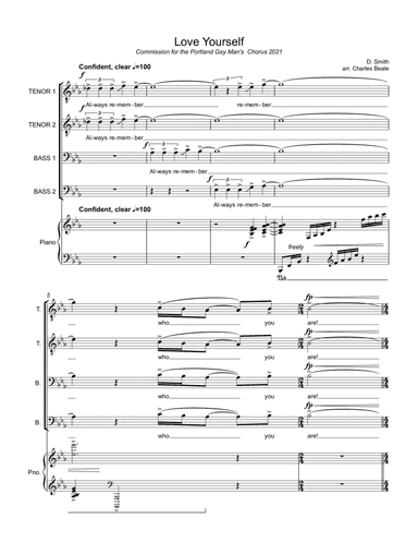 Love Yourself (arr. Charles Beale)