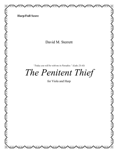 The Penitent Thief (for viola and harp)