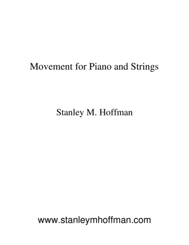 Movement for Strings and Piano