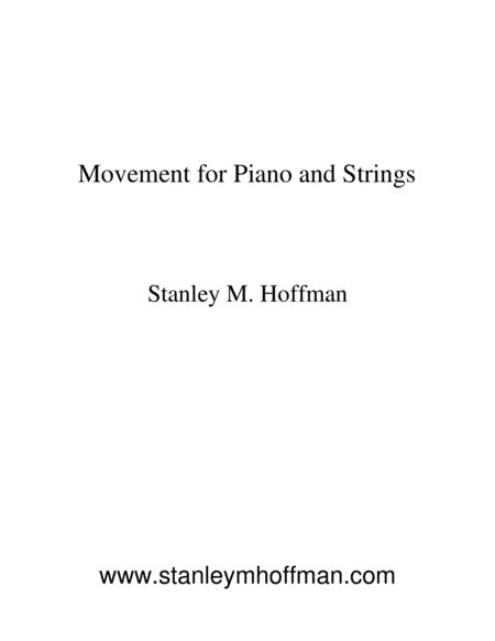 Movement for Strings and Piano