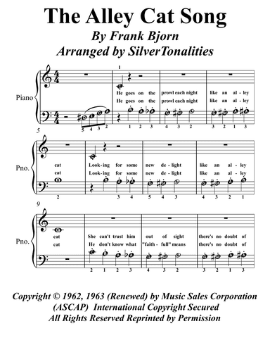 Alley Cat Song (arr. SilverTonalities)