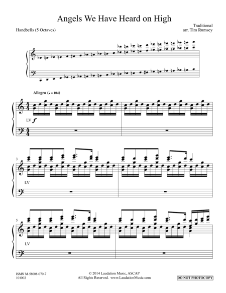 Angels We Have Heard On High (arr. Tim Rumsey)