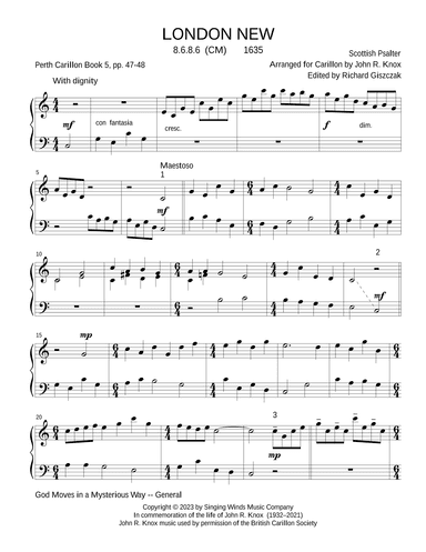 LONDON NEW (arr. John R. Knox & Richard Giszczak)