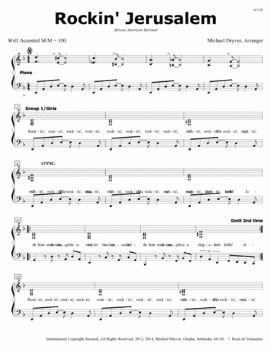 Rockin' Jerusalem (arr. Contemporary Choral Series)