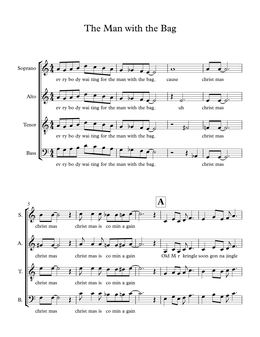 (everybody's Waitin' For) The Man With The Bag (arr. Nathan Kersey-Wilson)