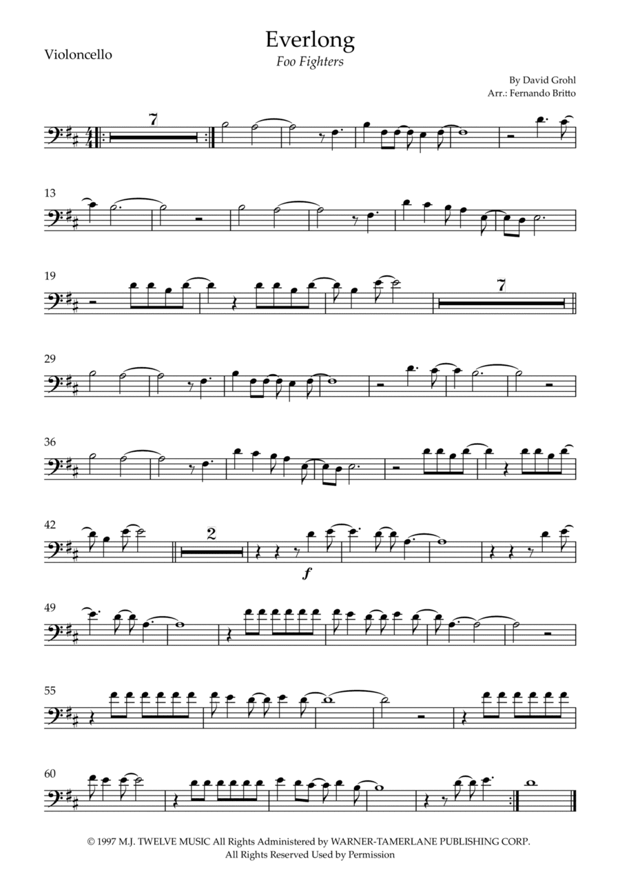 Everlong (arr. Fernando Britto)