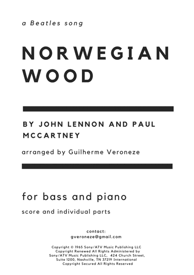 Norwegian Wood (this Bird Has Flown) (arr. Guilherme Veroneze)