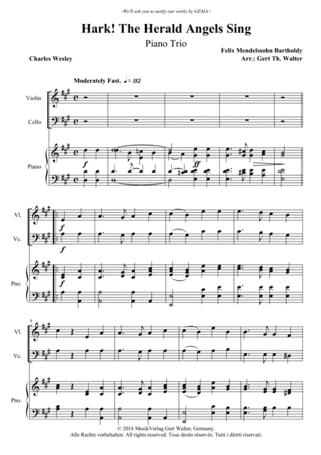 Hark! The Herald Angels Sing (arr. Gert Th. Walter)