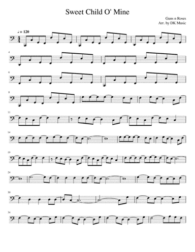 Sweet Child O' Mine (arr. DK Music)
