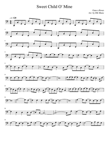 Sweet Child O' Mine (arr. DK Music)