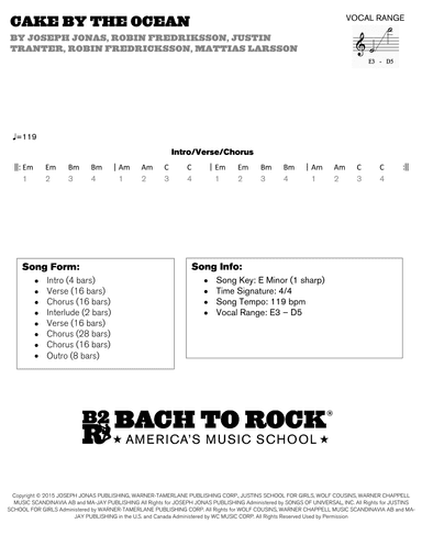 Cake By The Ocean (arr. Bach to Rock)