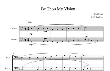 Be Thou My Vision (Cello Duet) (arr. B. C. Dockery)