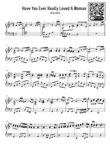 Have You Ever Really Loved A Woman? (arr. eduardo)