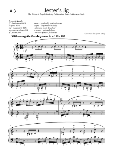 Jester's Jig (Piano Exam Grade 5 Piece) (arr. Edited by Harmony)