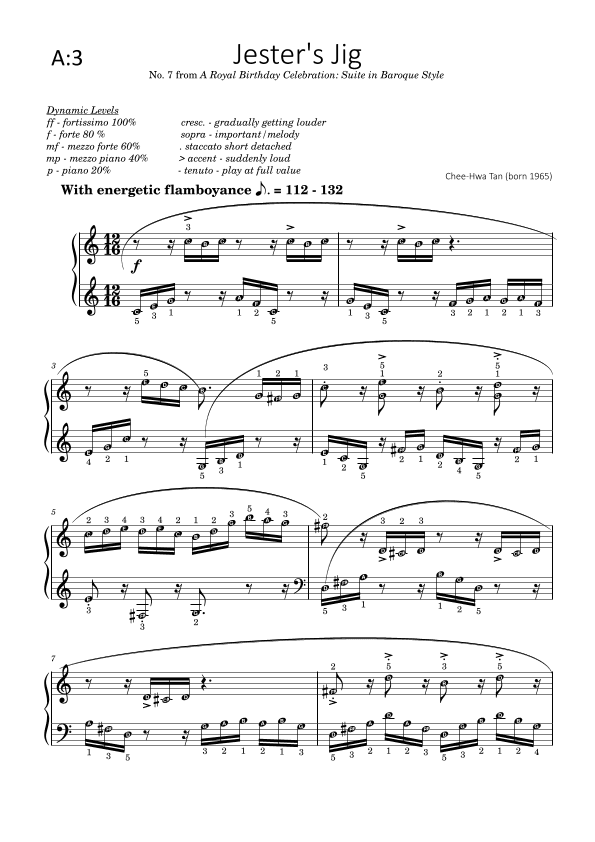 Jester's Jig (Piano Exam Grade 5 Piece) (arr. Edited by Harmony)