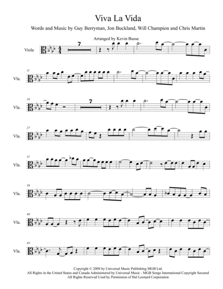 Viva La Vida (arr. Kevin Busse)