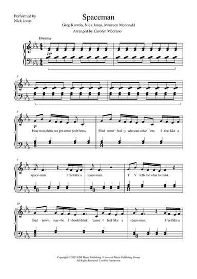 Spaceman (arr. Carolyn Medrano)