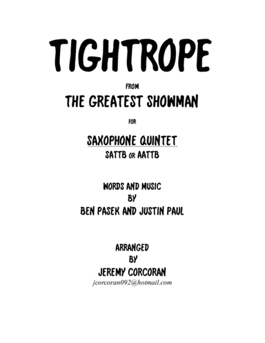 Tightrope (arr. Jeremy Corcoran)