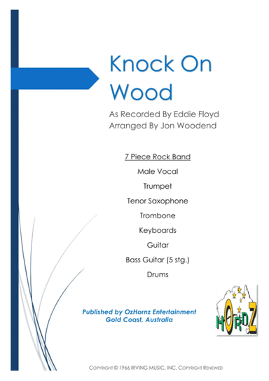 Knock On Wood (arr. Jon Woodend)