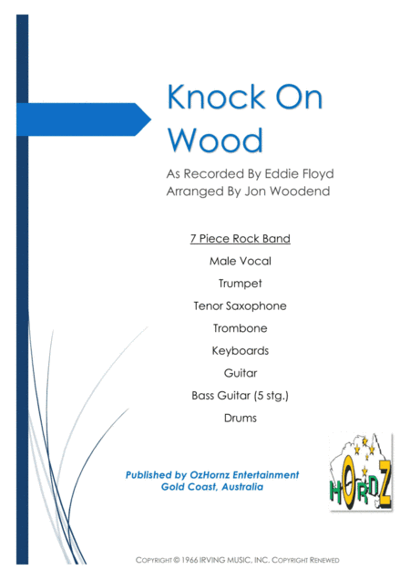 Knock On Wood (arr. Jon Woodend)