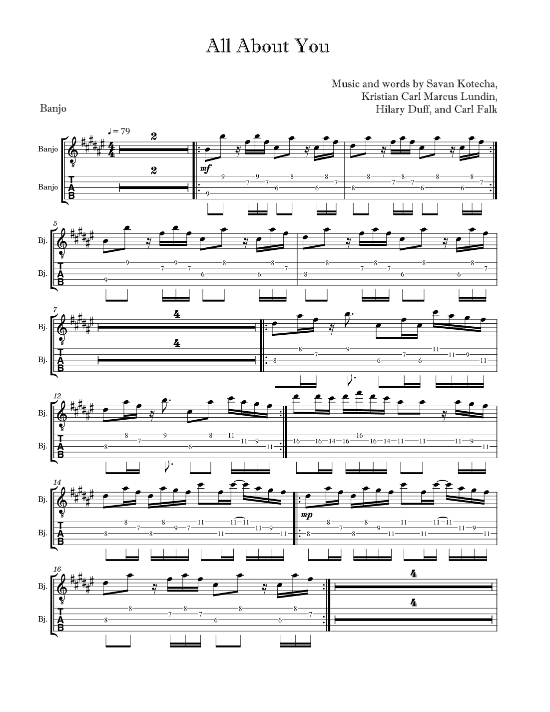 All About You (arr. David Lartey)