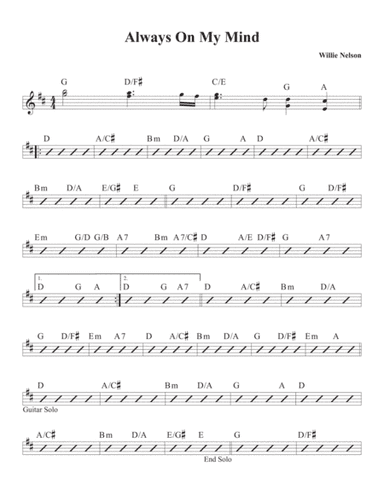 Always On My Mind (arr. David M Fagnant)