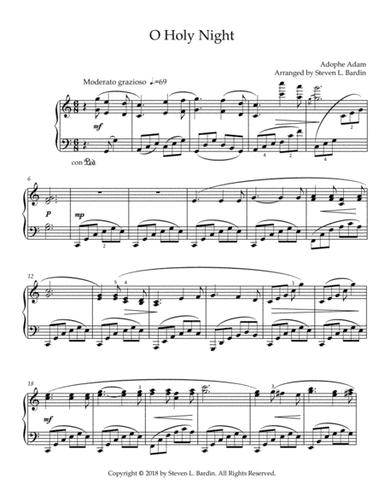O Holy Night (arr. Bardin Music Studio Publications)