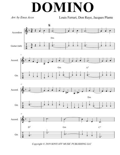 Domino (arr. Enea Acco)