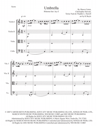 Umbrella (arr. Karlie Boyle)