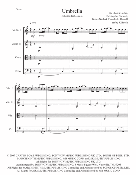 Umbrella (arr. Karlie Boyle)