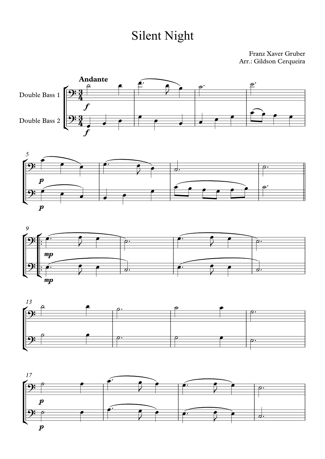 Silent Night (arr. Gildson Cerqueira)