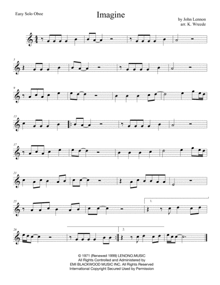 Imagine (arr. K. Wreede)