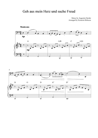 Geh aus mein Herz und suche Freud (arr. Kaiserin Rebecca)
