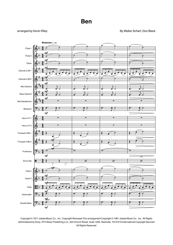 Ben (arr. Kevin Riley)