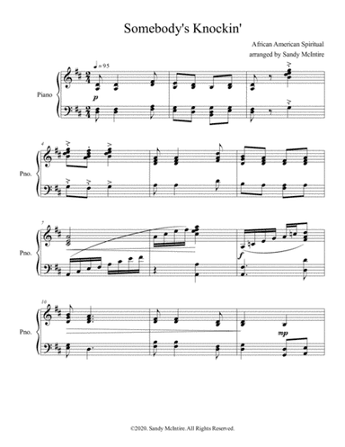 Somebody's Knockin' (arr. Sandy McIntire)