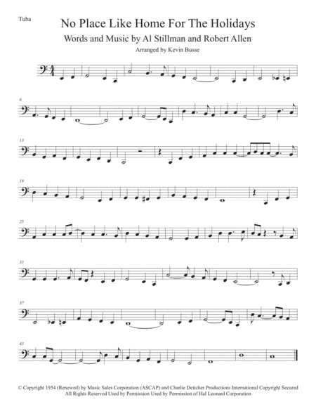 (There's No Place Like) Home For The Holidays (arr. Kevin Busse)