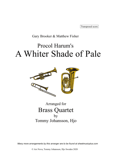 A Whiter Shade Of Pale (arr. Tommy Johansson, Hjo)