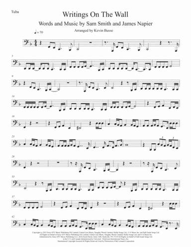 Writing's On The Wall from the film SPECTRE (arr. Kevin Busse)